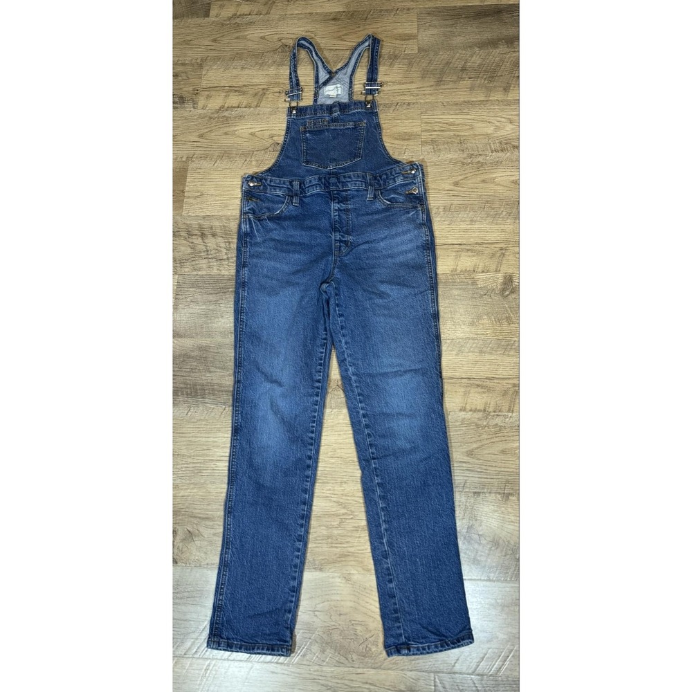 Universal Thread Overalls Womens 8 Blue Denim Bib Adjustable Straps Casual